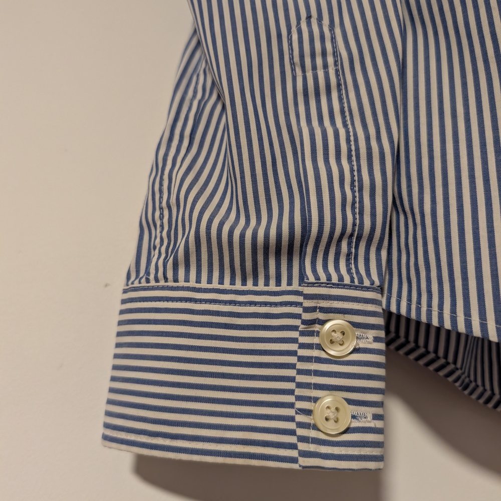 Classic Blue Striped women's Shirt - Picture 4 of 4
